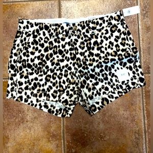 Leopard print shorts